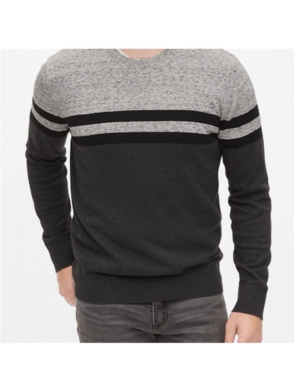 Gap Men's Crewneck Sweater Medium Stripe